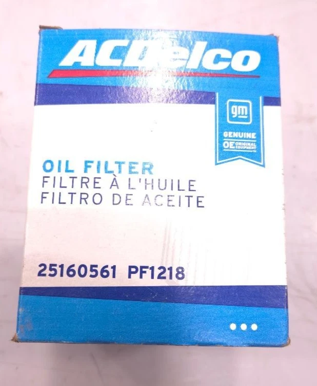 Chevrolet Blazer GM 1985 1994 filtro de aceite P/N 25160561 pieza original OEM Foto 1 de 4