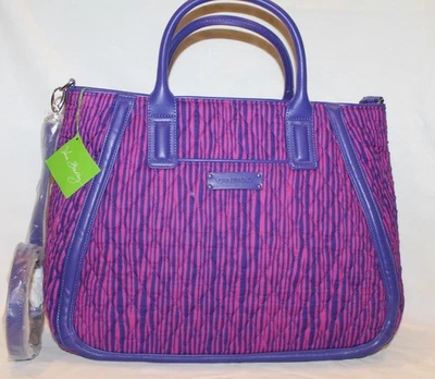 Nuevo Bolso de Hombro Vera Bradley Grande Trapecio a Rayas Impresionistas Foto 1 de 4