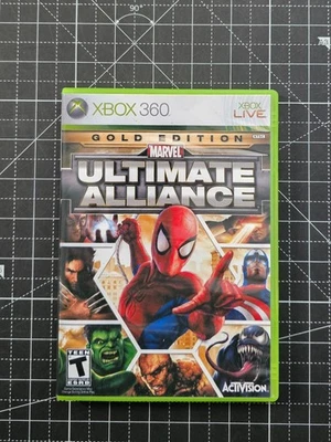 Xbox 360 Marvel Ultimate Alliance Gold Edition Estuche Personalizado SIN Juego Sin Manual Foto 1 de 3