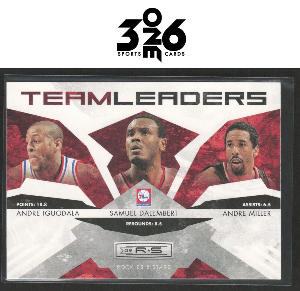 Iguodala Dalembert Miller 2009-10 Panini Rookies & Stars Team Leaders - Image 1 of 2
