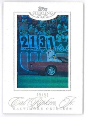 2006 Topps Sterling #93 Cal Ripken Jr. - White Suede 49/50 - Image 1 of 2