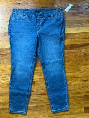 Denim & Co. NWT Stretch Denim Pull-On Jegging-Medium Wash A489049 18W/20W/22W - Image 1 of 4