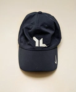 Mens Nike Golf Heritage-86 Navy Blue w/ White Swoosh Blue Adjustable Hat - Picture 1 of 5