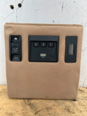 98-03 BMW E39 525i 530i 540i SUNROOF MOTOR COVER TRIM SWITCH HOMELINK HEADLINER - Image 1 of 4