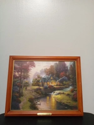 Stillwater Cottage 作者 Thomas Kinkade 限量版帆布印花 16 x 20  — 第 1/3 张图片