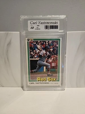 💎 💎 1981 年 Donruss #94 Carl Yastrzemski 💎 等级 FGC10 完好 💎 💎  — 第 1/2 张图片