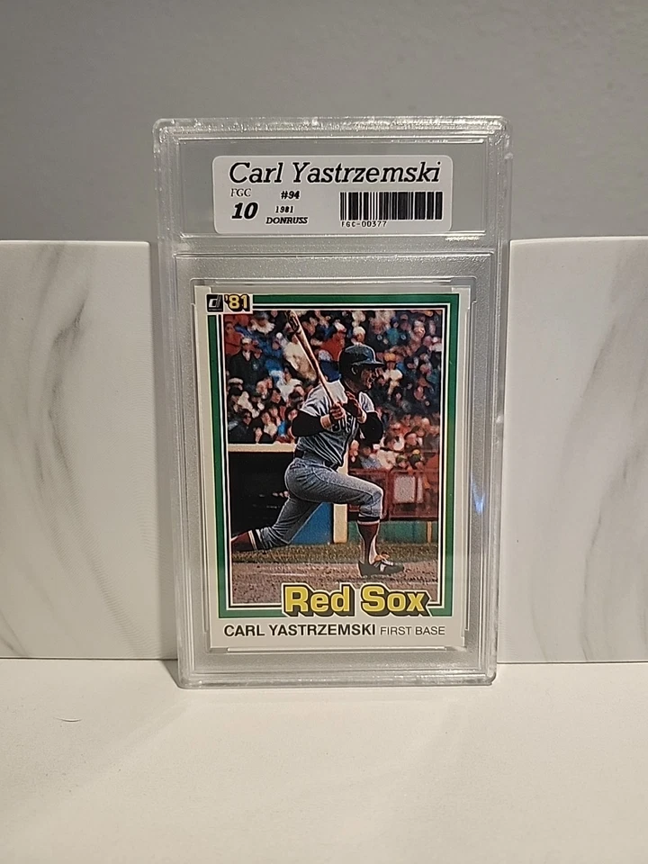 💎 💎 1981 Donruss #94 Carl Yastrzemski 💎 GRADUADO FGC10 COMO NUEVO 💎 💎  Foto 1 de 2