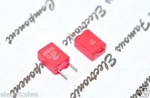 10pcs - WIMA MKS2 0.82uF (820nF) 63V 10% Pitch:5mm Radial Fillm Capacitor - Picture 1 of 6