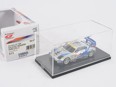 EBBRO 1/43 813 Super Gt 300 Kiccho Houzan Direzza Z Argento/Blu #47 - Immagine 1 di 4