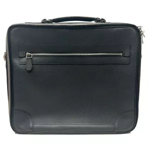 Borsa per laptop Louis Vuitton nera Odessa Taiga da uomo in pelle SENZA CINTURINO - Foto 1 di 9