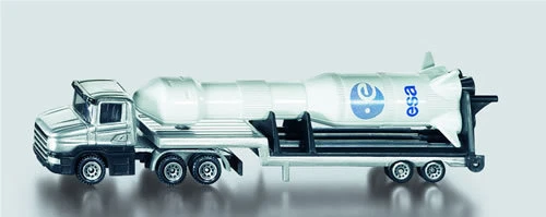 SIKU Spielzeug Modell Tieflader mit Rakete LKW Spielzeugauto Modellauto / 1614 - Bild 1 von 1