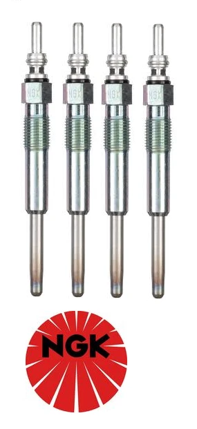 4 X NGK GLOW PLUG FOR VOLKSWAGEN PASSAT B5 AVF 1.9L I4 FROM CHASSIS 3B-2-350-001 - Image 1 of 2