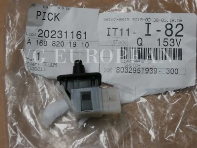 Interruptor de contacto de puerta de 2 polos genuino Mercedes Benz CL E S SLK 1688201910 NUEVO Foto 1 de 4