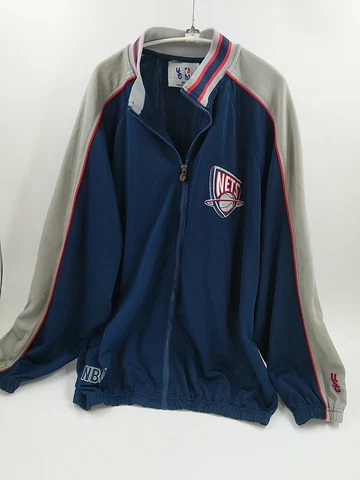 USG New Jersey Nets Warm Up Shooting Jacket Size XL Vintage 1990s Cover