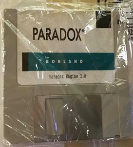 Borland Paradox Engine 2.0 sealed in bag & SQL Link System disks Vintage SW - Picture 1 of 2