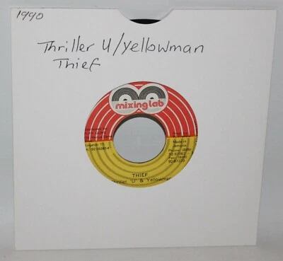 Thriller U & Yellowman - Thief - Jamaica Vinyl 7" Single - Mixing Lab - Image 1 of 3
