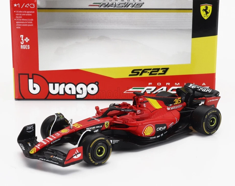 1 43 BURAGO Ferrari F1 Sf-23 #16 Monza Italy Gp 2023 Leclerc BU36836-L-MONZA