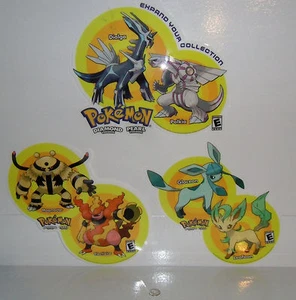 POKEMON DIAMANT&PERLE Nintendo DS STORE PROMO Fenster/Wand DISPLAY Charakter Set - Bild 1 von 3