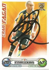 CRAIG FAGAN SIGNED HULL 2008/2009 MATCH ATTAX TRADING CARD + COA - Bild 1 von 1