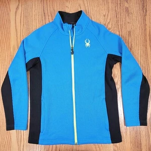 Spyder Boy's Constant Full Zip Stryke Jacket Blue Black Boy's Youth Size XL (18) - Picture 1 of 11