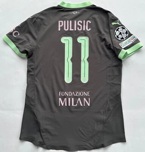 PULISIC MILAN MAGLIA 3RD MATCH ISSUED SHIRT 2024-2025 PREPARATA CHAMPIONS LEAGUE - Foto 1 di 8