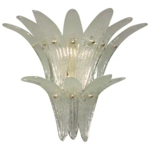 Italian Two Tier Graniglia Palmette Sconce on newly made gold finish metal frame - Picture 1 of 7