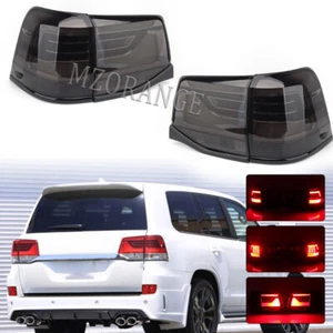 4X LED Smoked Black Tail Light Stop Lamp For Toyota Land Cruiser LC200 2016-2021 - Picture 1 of 12