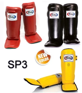 FAIRTEX SP3 SHIN PADS GUARDS MUAY THAI BOXING KICK PROTECTIVE GEAR MMA K1 - Picture 1 of 5