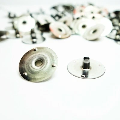 Pestañas para mechas de velas, suministros para hacer velas, fabricación de velas hágalo usted mismo, soportes para mechas Foto 1 de 4