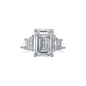 Diamond Ring VVS2 E 4.75 Ctw Lab-created 18k White Gold IGI Certified Best Price - Picture 1 of 38