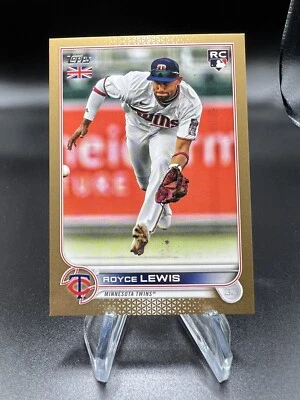 2022 Topps UK Edition Baseball Royce Lewis RC Gold /25 *Read* - Image 1 of 3