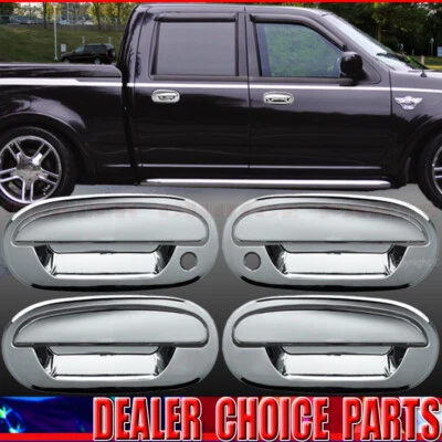1997-2002 Ford Expedition 01-03 F150 Crew Chrome 4 Door Handle COVERS No KP W/PH - Imagem 1 de 2