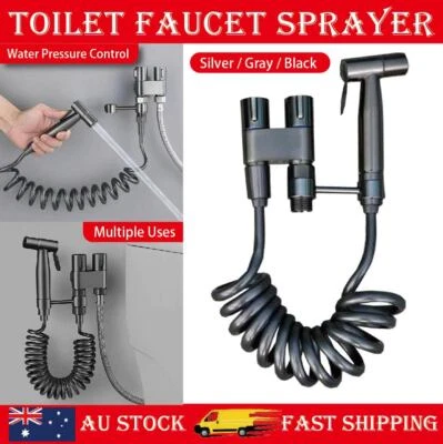 1-In-2-Out Dual Control Valve Handheld Washing Machine and Toilet Faucet Sprayer - image 1 of 4