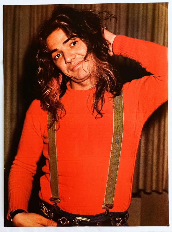 TOMMY BOLIN PÚRPURA PROFUNDO ~ PÓSTER ORIGINAL 1976 ~ RECORTE PINUP REVISTA PÁGINA COMPLETA DE COLECCIÓN Foto 1 de 1