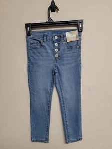 NWT THERE ABOUTS Girl's Jeans Denim Skinny Mid Rise Blue Super Stretch.Size 5 - Picture 1 of 14