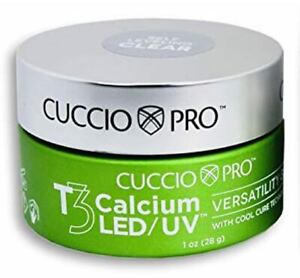 Cuccio Pro T3 Cool Cure Calcium LED/UV Versatility Self-Leveling Clear Gel 1 oz.