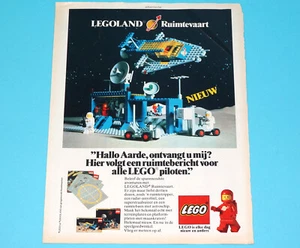 LEGO MAGAZINE ADVERT LEGOLAND SPACE 1970s KUIFJE BENELUX - Bild 1 von 1