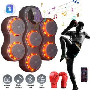 Smart Music Boxing Machine w/ Gloves Wall Mounted Bluetooth 9 Training Modes New - Picture 1 of 35