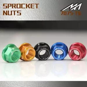 Black CNC Rear Sprocket Nuts Set For Daytona 955i 2002-2003 - Picture 1 of 11
