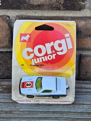 Vintage Corgi Junior New on Card Triumph TR7 Made in England - Image 1 of 4