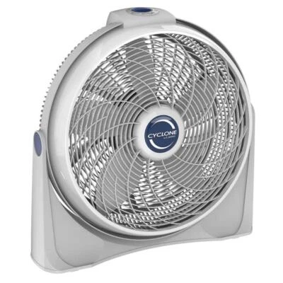 Lasko Cyclone Power Circulator 20 in 3-Speed White Floor Fan Adjustable Fan Head - Image 1 of 4