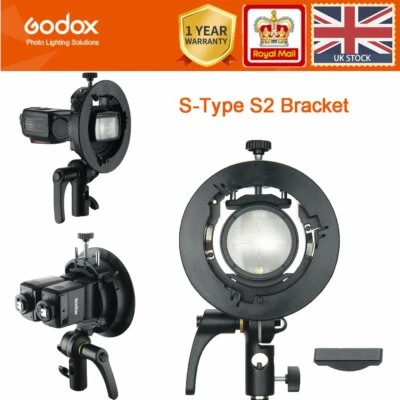 Grande offerta! Godox S2 supporto tipo S staffa arco per luce flash V1 AD200 AD400PRO
