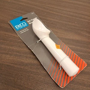 Nos Vintage Ekco White Ice Cream Scoop 7" Long Kitchen Utensil  - Picture 1 of 6