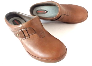 Zapatos zueco cómodos MERRELL Luxe Plunge Brindle de cuero WMNs EE. UU. 9M UE 40 - Imagen 1 de 8