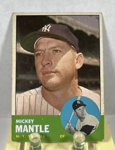 1963 Topps ~ Mickey Mantle #200 EX/VG ""The Mick"" MLB HOF~tesoro del baseball!- - Foto 1 di 4