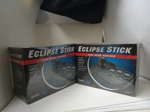 2 NEW IN BOX Sega Saturn Eclipse Stick Arcade Joystick Black Box #16A - Picture 1 of 6