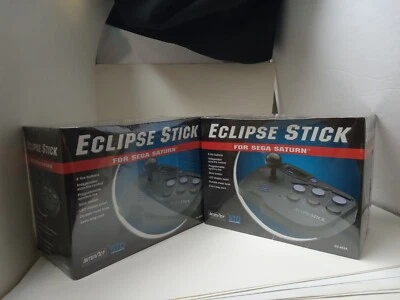 2 NEW IN BOX Sega Saturn Eclipse Stick Arcade Joystick Black Box #16A - Image 1 of 4