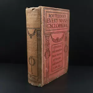 c1910 Routledge's Every Man's Cyclopaedia Antique British Reference Book - Picture 1 of 13