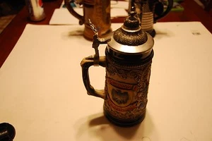 Rothenburg Germany Deutschland Handarbeit .SL Beer Stein w/ Lid - Picture 1 of 4