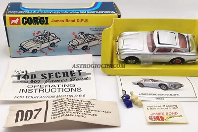 CORGI ASTON MARTIN D.B.5 96655 JAMES BOND 007 VINTAGE NUOVA MAI USATA - Immagine 1 di 4